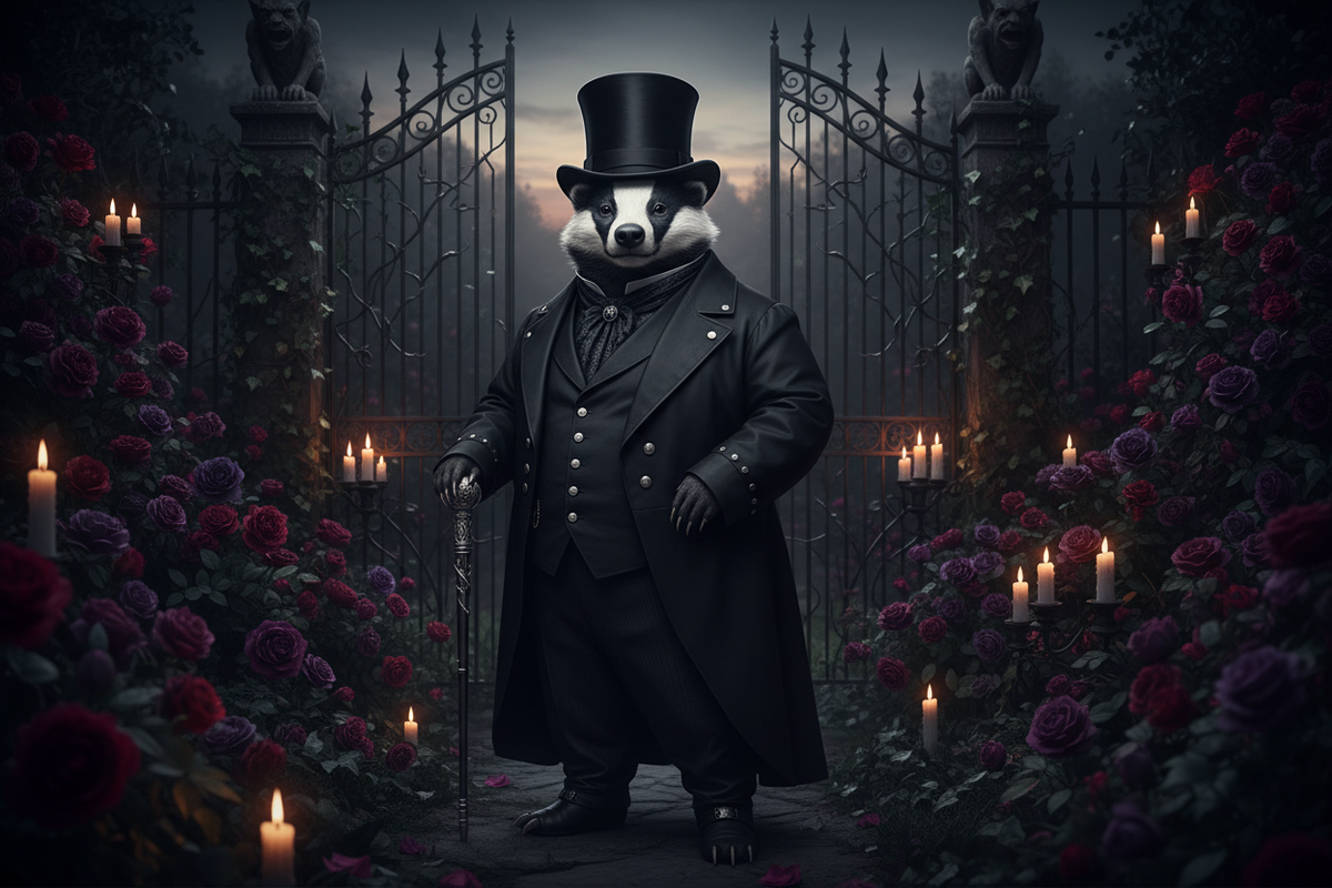 Gothic Badger Banner