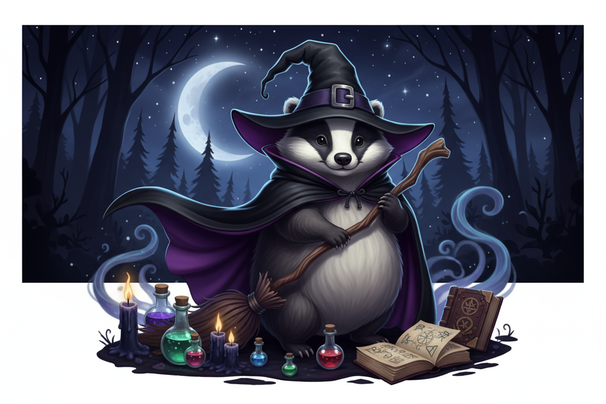 Witch Badger Banner
