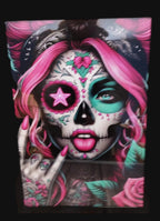 Sugar Skull Star — Day of the Dead A4 Art Print