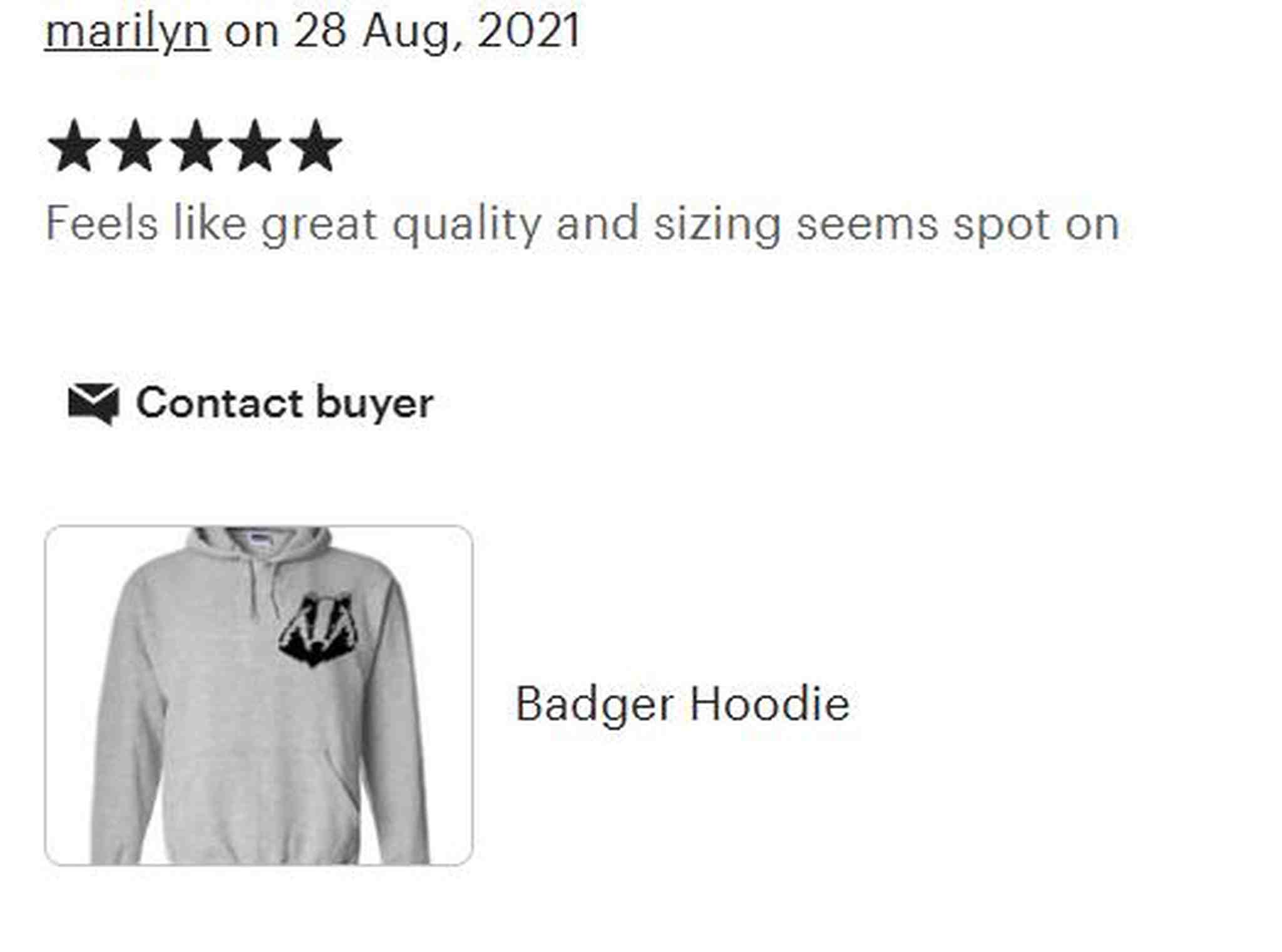 Badger Hoodie Unisex