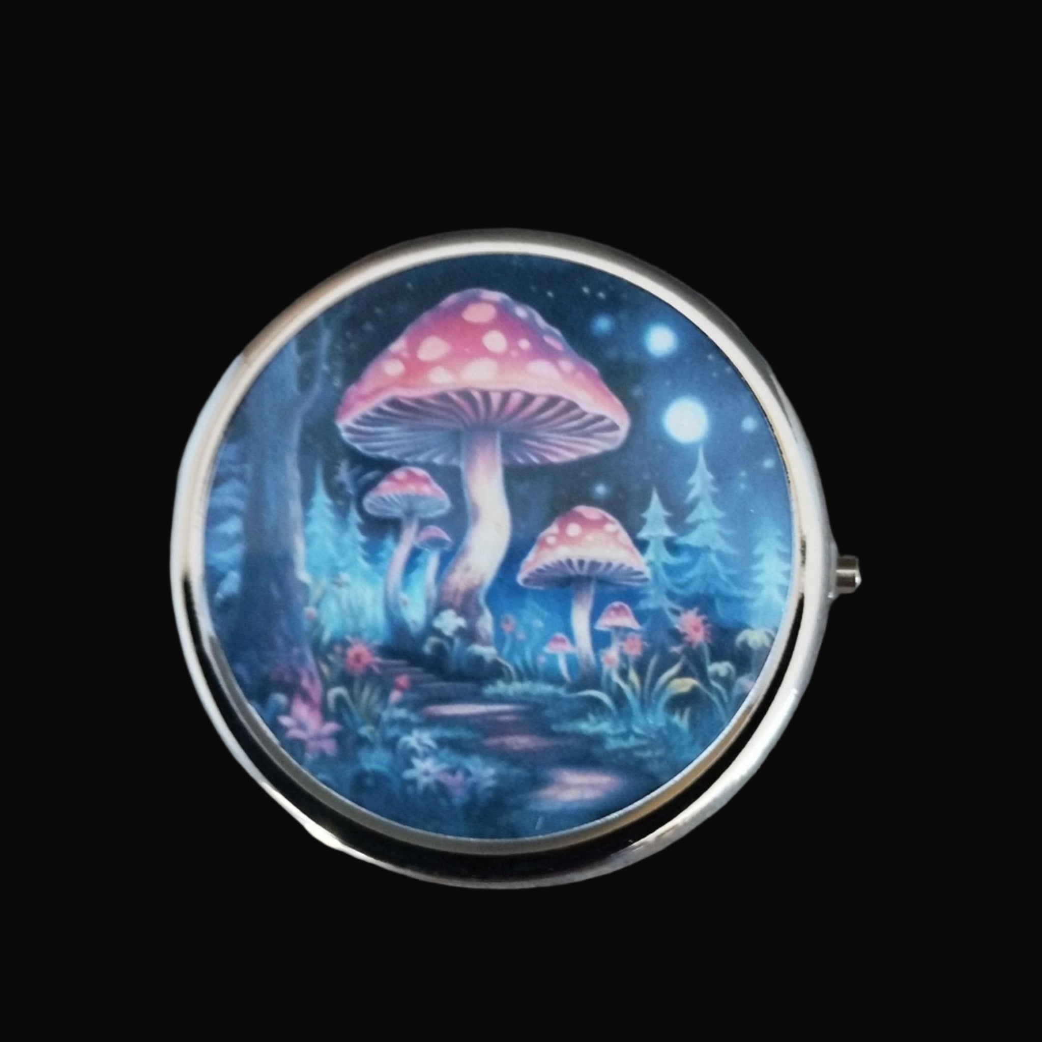 The Cottagecore Bundle — Mushroom Gift Set | Compact Mirror, Pill Tin & Lens Cloth
