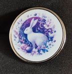 Hare Metal Lapel Pin Badge: Gothic Pagan Style