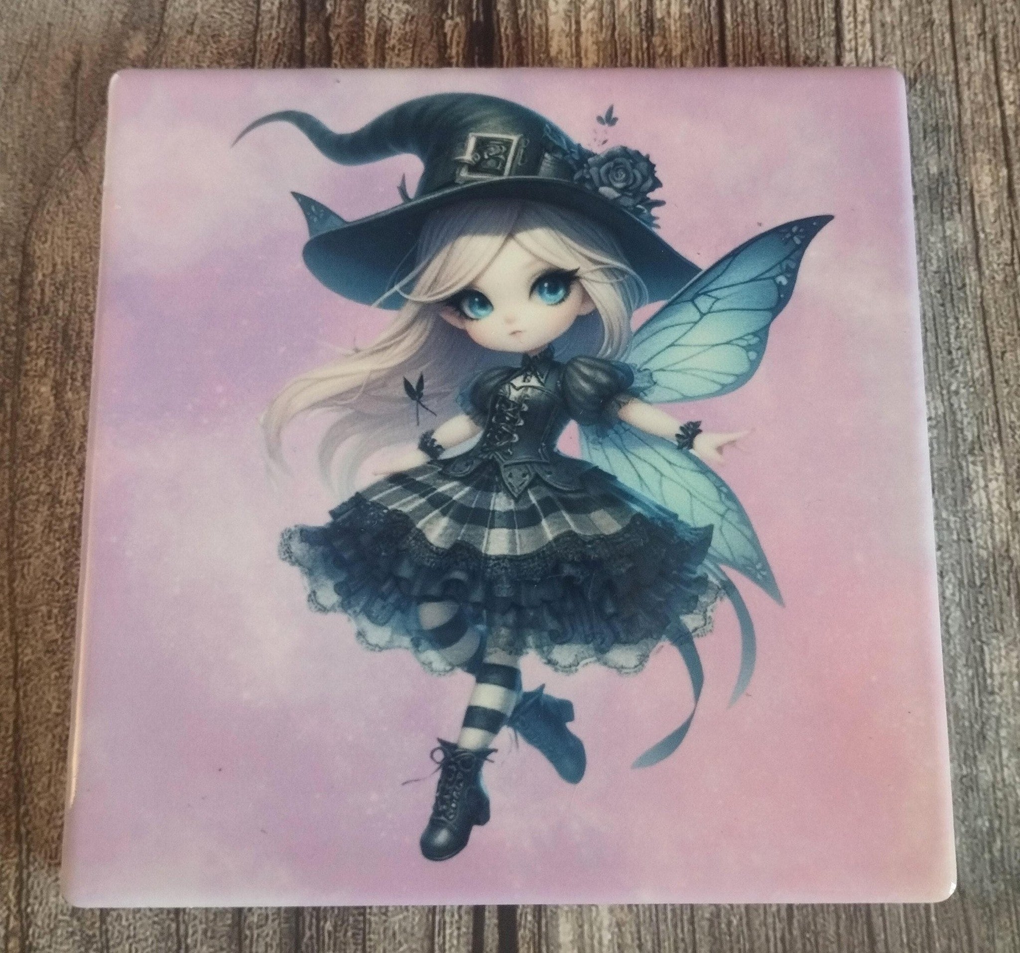 Ceramic Fairy Coaster: Whimsical Tableware