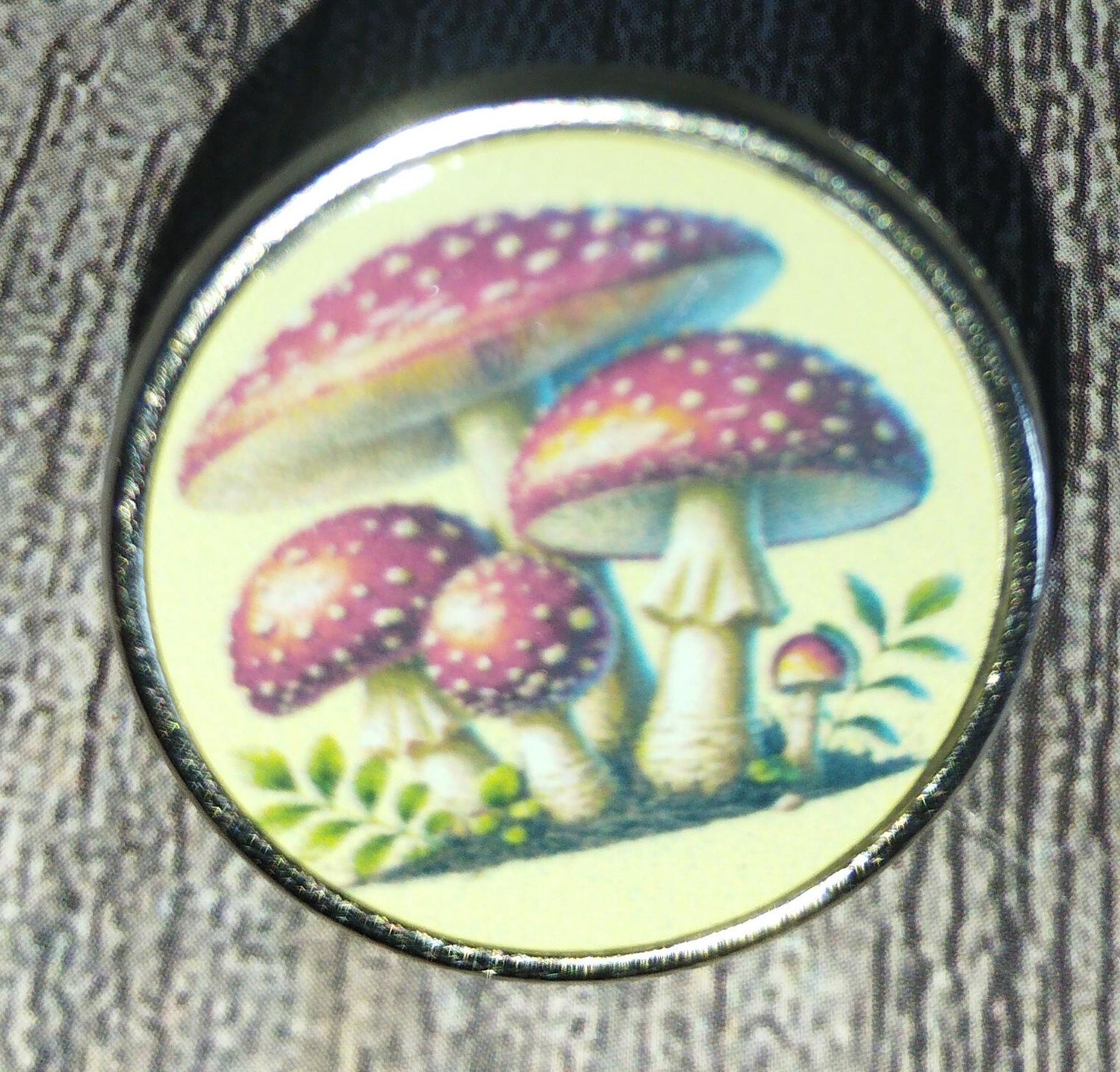 Mushroom Lapel Pin Badge