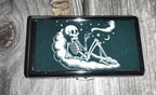 Metal Cigarette Case , Gothic Cigarette case, Skeleton cigarette case