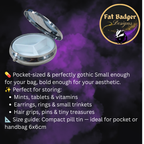 Witch Pill Tin | Apothecary Pill Box UK Gothic Gift