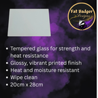 Spooky Season Glass Chopping Board & Tablemat - Halloween Kitchen Decor