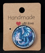 Dragon Lapel Pin Badge: Gothic Fantasy Metal Brooch