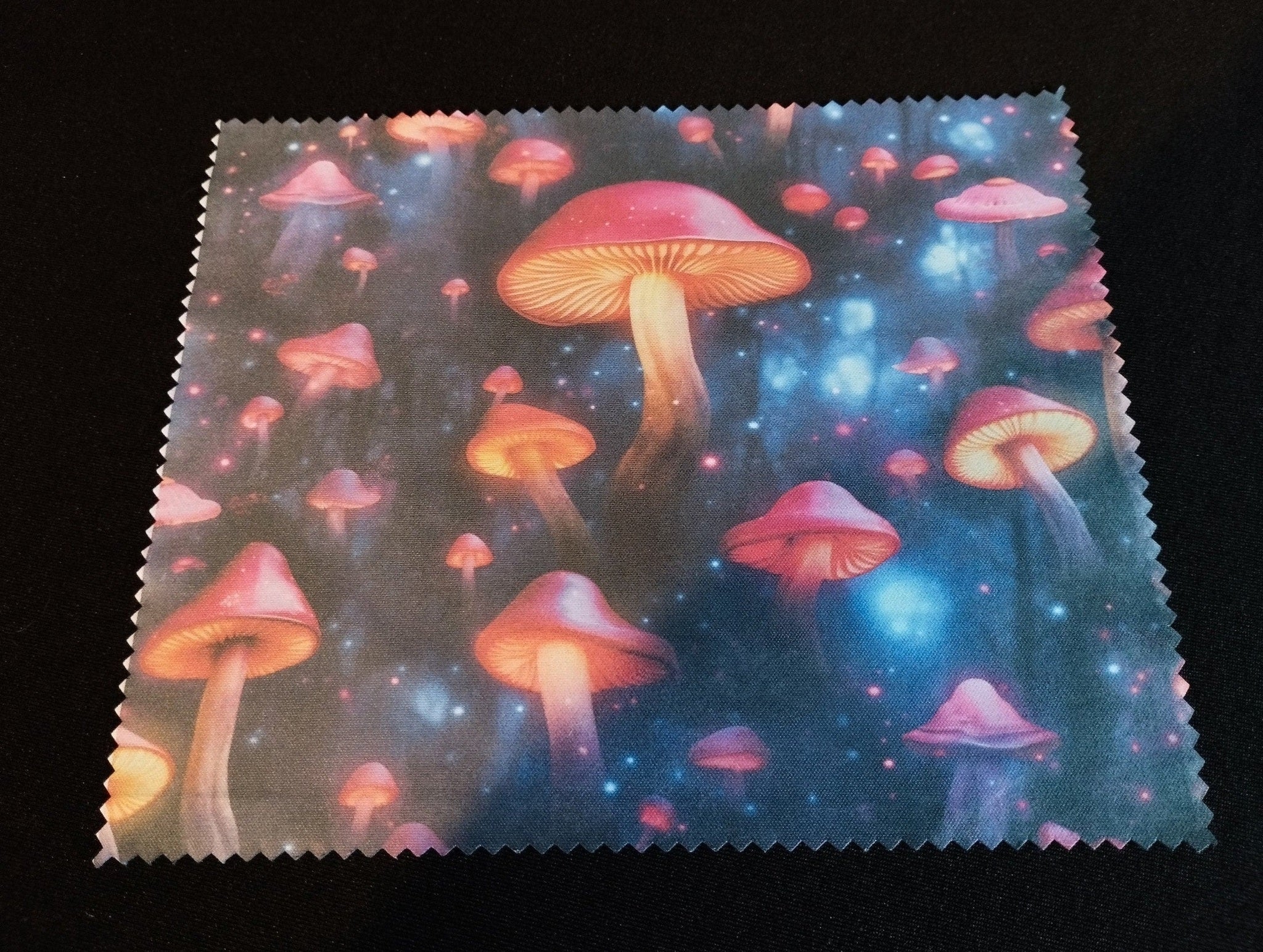 Mushroom Glasses Cloth: Cosmic Spectacle Lens Cleaner