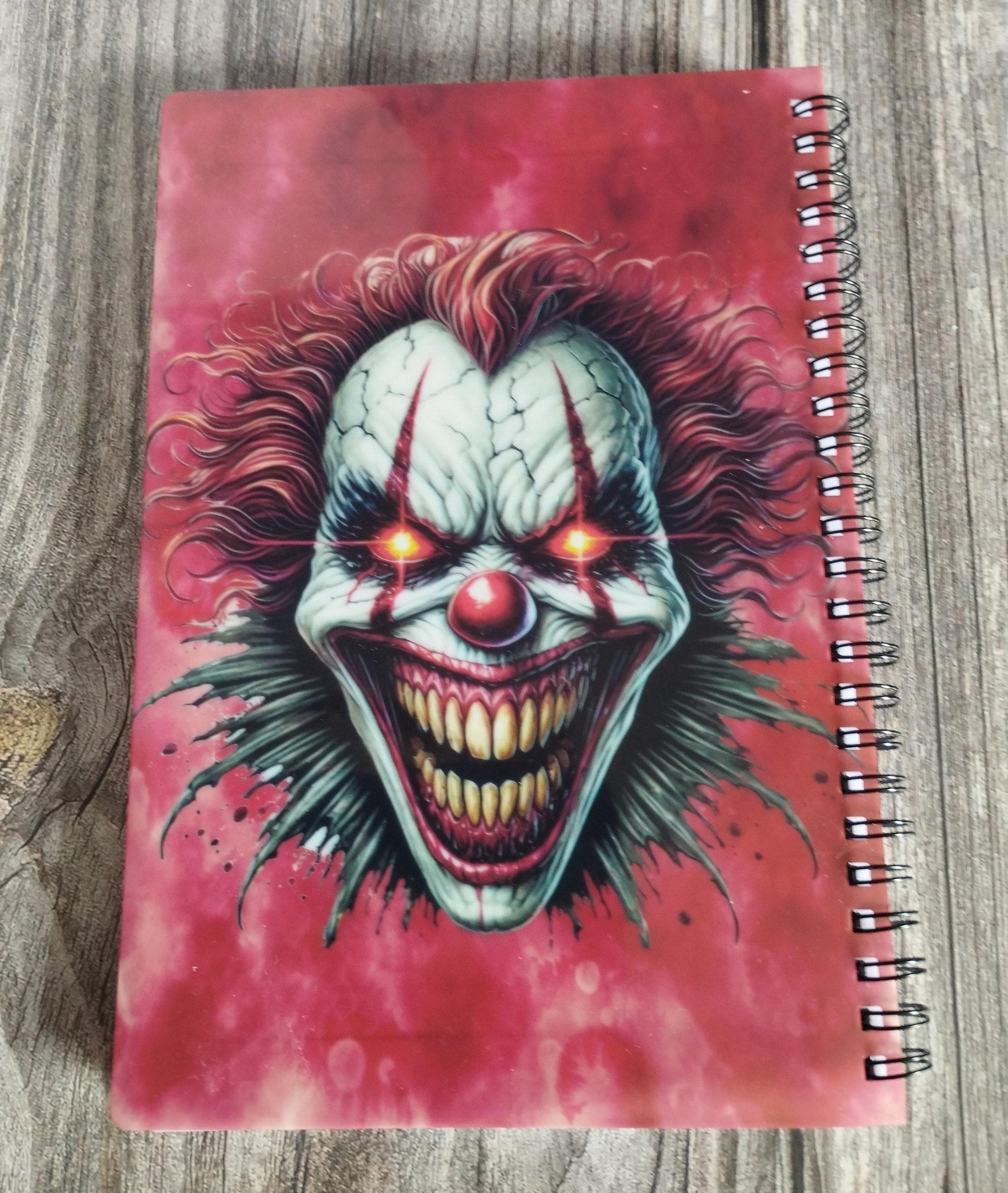 Scary Clown A5 Notebook: Horror Journal