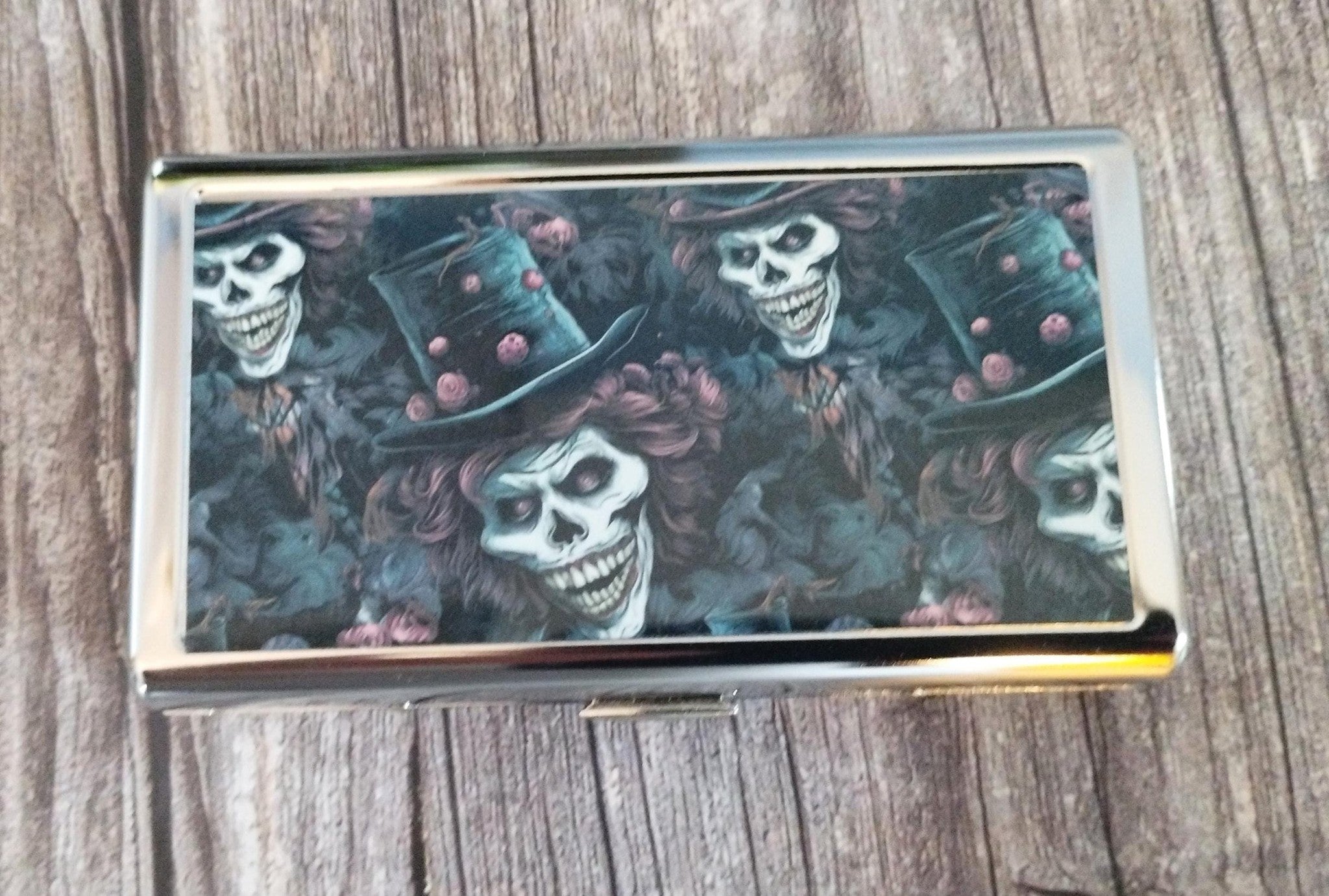 Metal Cigarette Case , Gothic Cigarette case