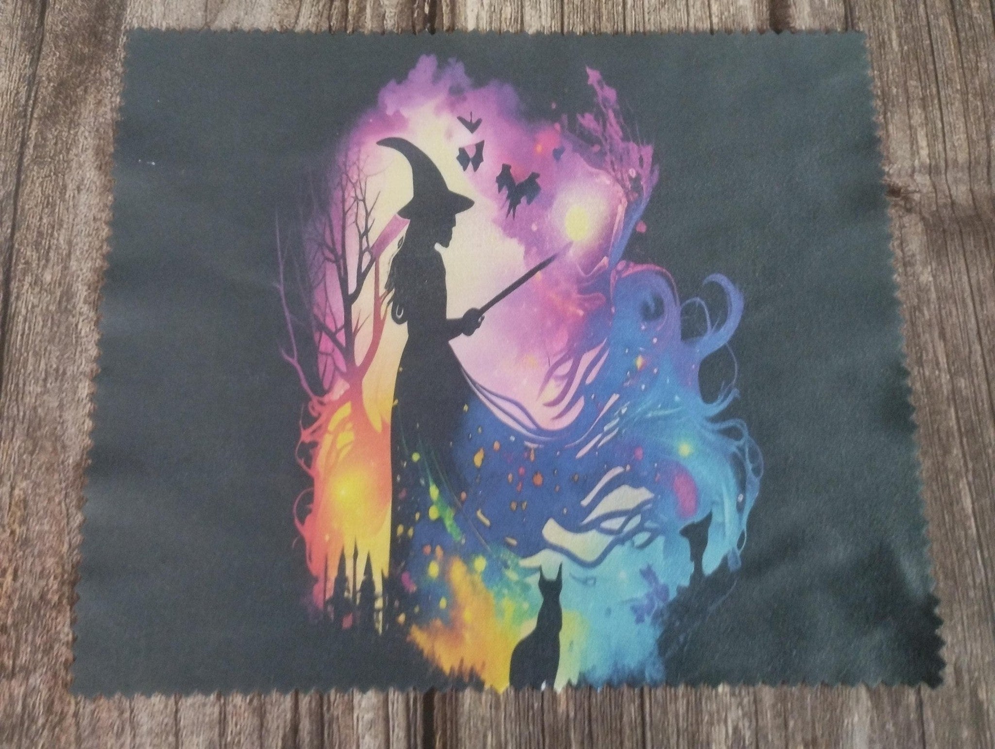 Witch lens cloth, Witch glasses wipe, spectacle cleaner