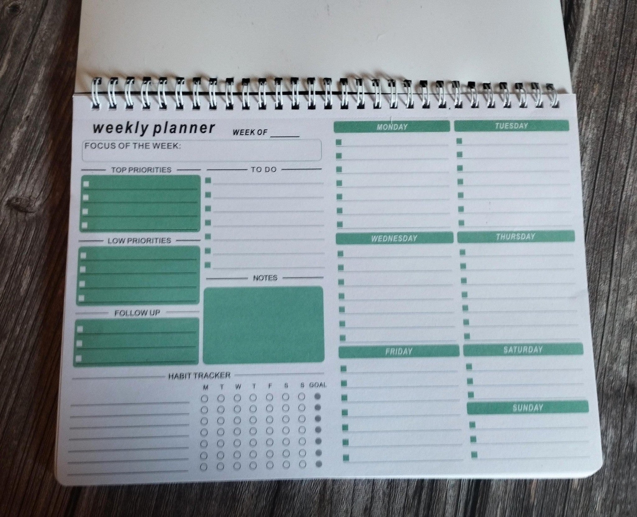 Weekly Planner, Day of the Dead Planner, Gothic Planner