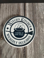 Witch Ceramic Coaster: Magical Kitchen Decor