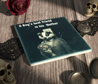 Mother's Day Badger Coaster - Gothic Mother's Day Gift UK
