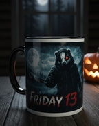 Friday the 13th Slasher Badger Mug | Limited Edition Horror Mug