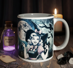 Retro Witch Mug - Vintage Ceramic Witch Coffee Mug