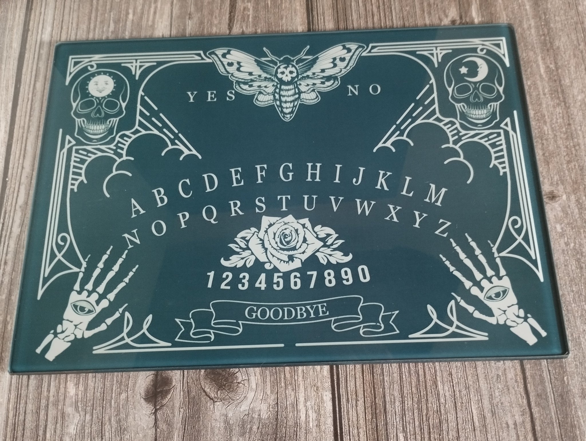Ouija Board Glass Placemat & Chopping Board - Halloween Occult Decor