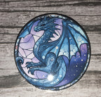 Dragon Fridge Magnet - Round Metal Gothic Magnet