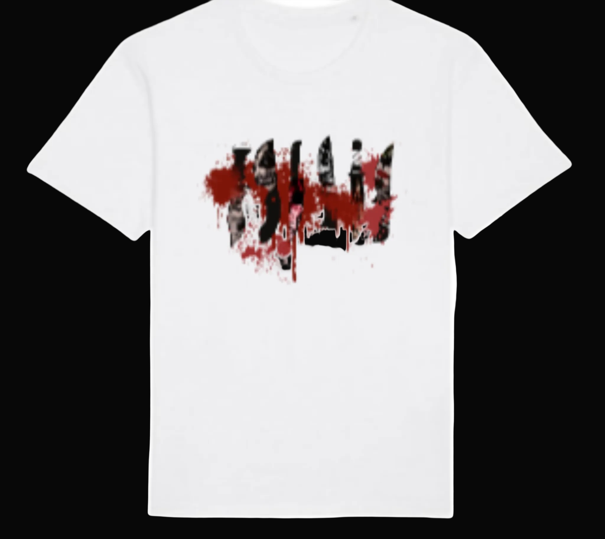 Horror Slasher Graphic T-Shirt in White