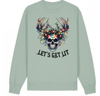 Let's Get Lit Sweatshirt - Gothic Christmas Jumper | Dark Festive Holiday Fashion