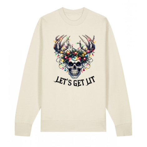 Let's Get Lit Sweatshirt - Gothic Christmas Jumper | Dark Festive Holiday Fashion