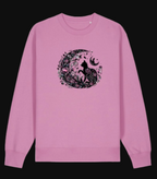 Celestial Cat Sweatshirt in Pink