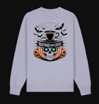 Nightmare Before Coffee sweatshirt in lavender