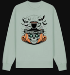 Nightmare Before Coffee sweatshirt in sage green
