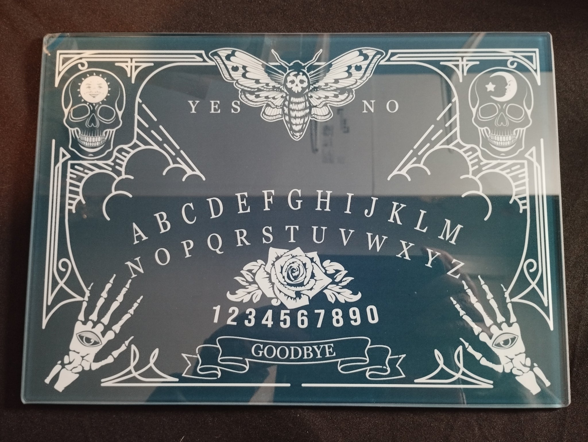Ouija Board Glass Placemat & Chopping Board - Halloween Occult Decor