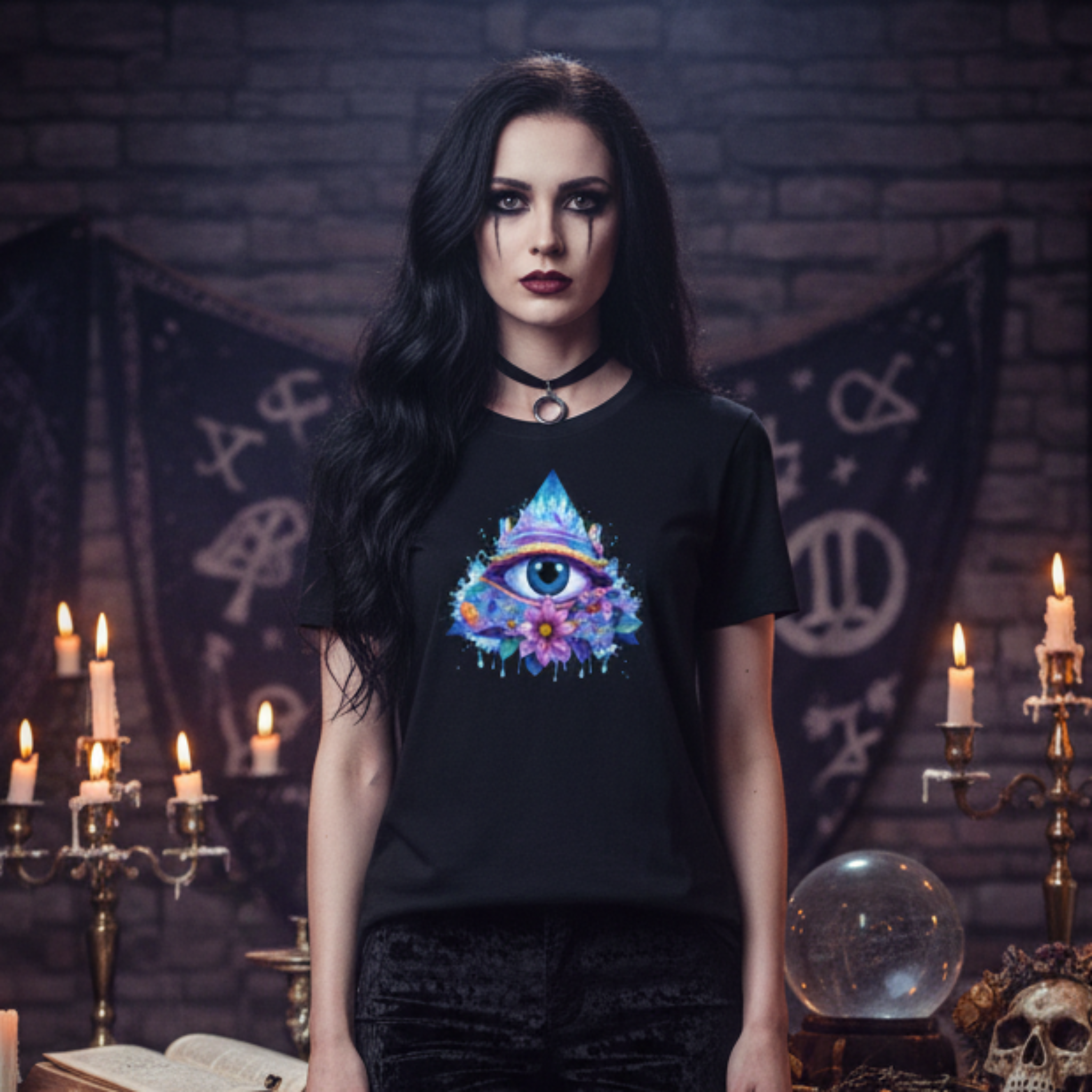 All Seeing Eye T-Shirt - Model Shot