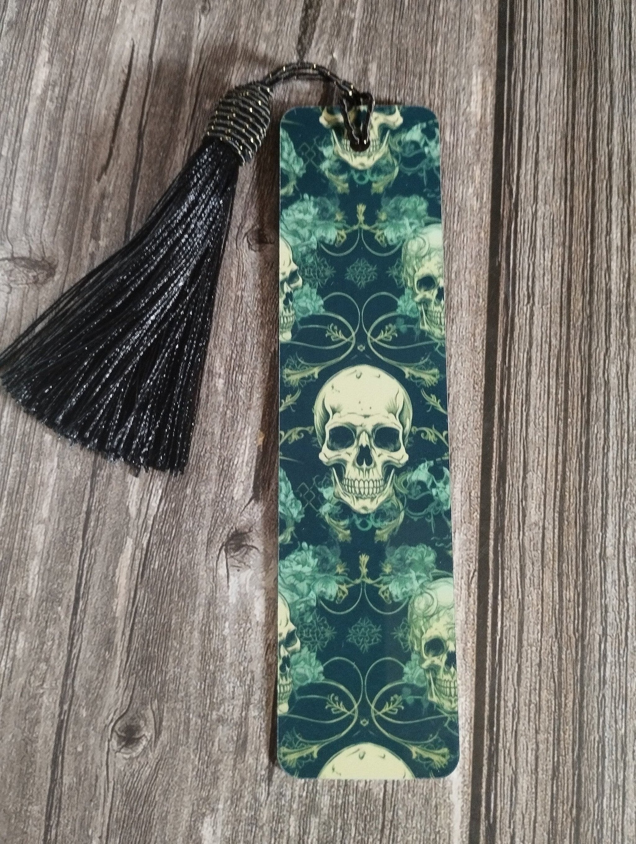 Skull Bookmark, Gothic Bookmark
