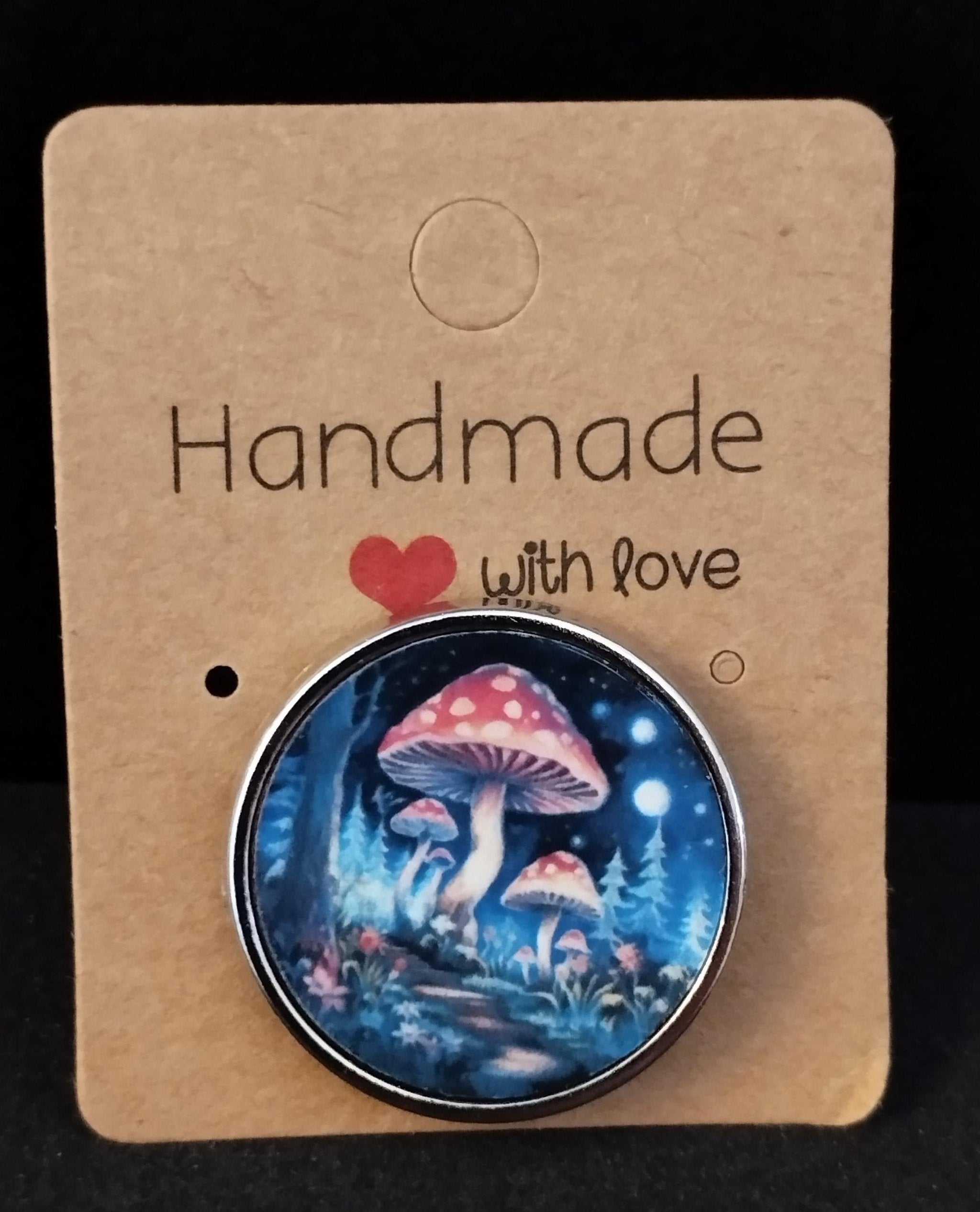 Mushroom Lapel Pin Badge