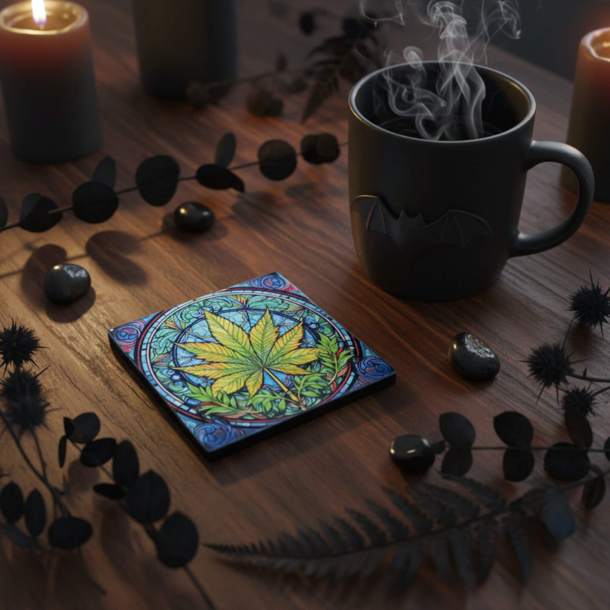 Cannabis Coaster lifestyle variation 2