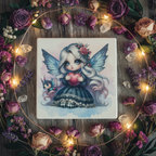 Ceramic Fairy Coaster Flat Lay