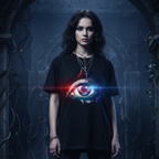Creepy Eye Tee - Black Lifestyle