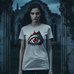 Creepy Eye Tee - Grey Lifestyle