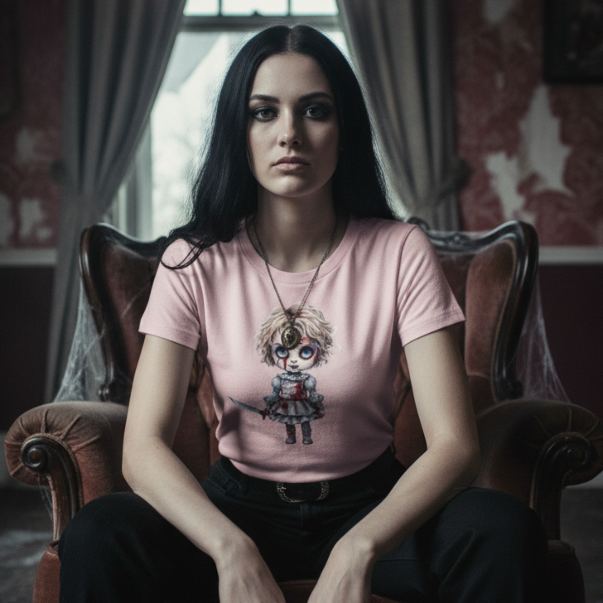 Creepy Girl Tee - Woman Lifestyle 3