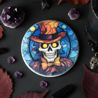 Creepy Skeleton Coaster - Flat Lay