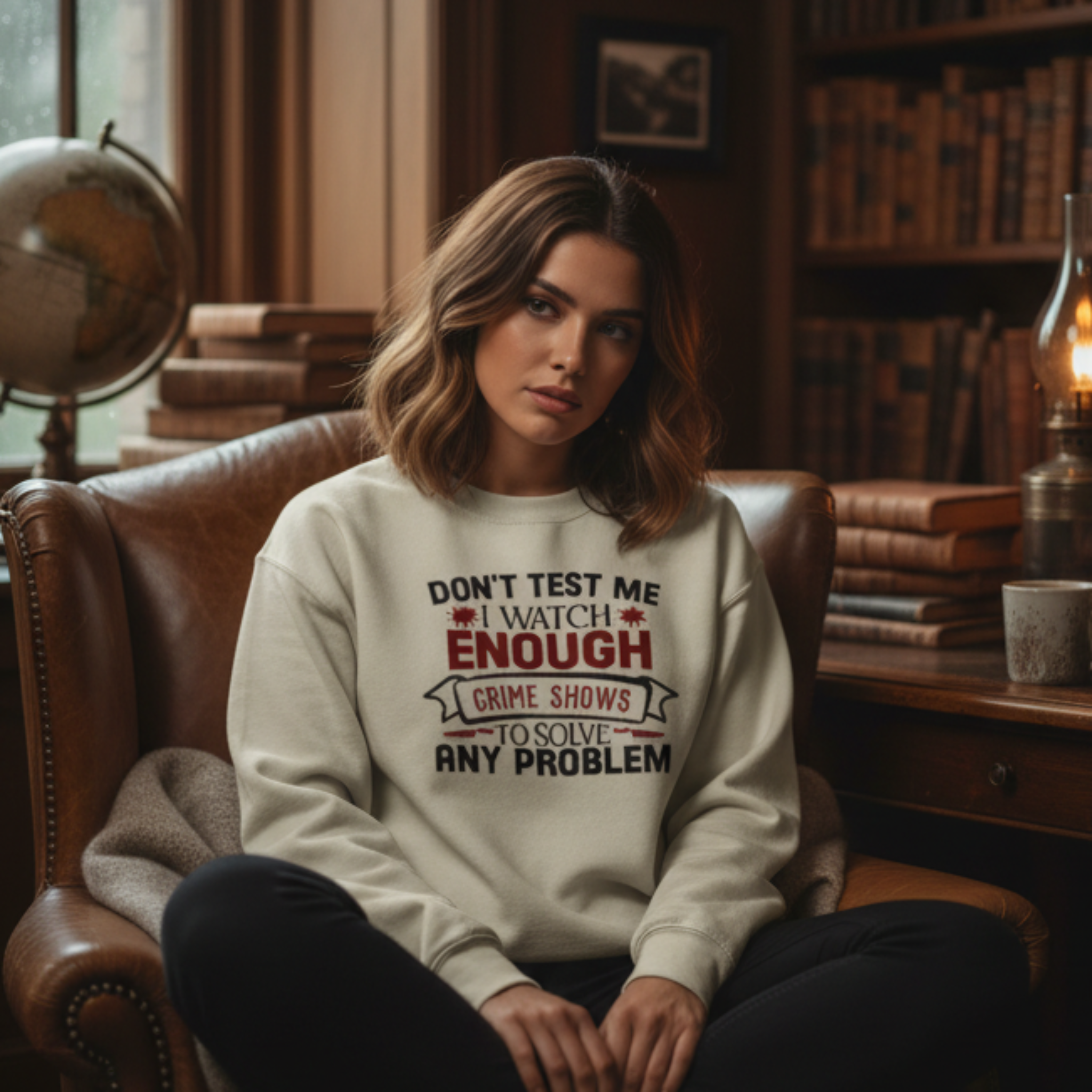 Crime Shows Sweatshirt - Cream Lifestyle