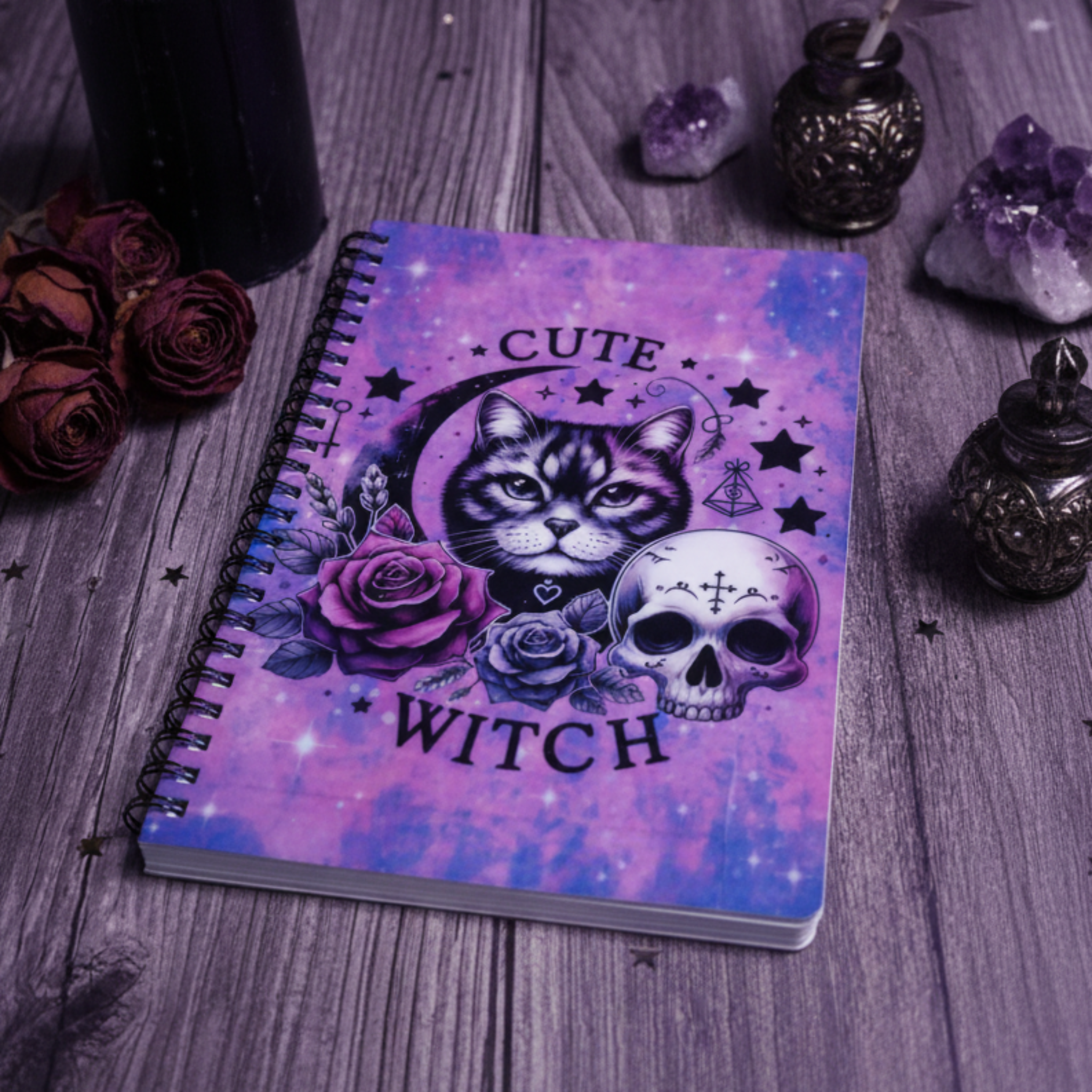 Cute Witch Notebook Lifestyle Image