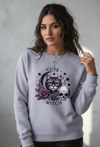 Cute Witch Sweatshirt - Lavender Mockup