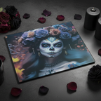Day of the Dead Glass Chopping Board Lifestyle