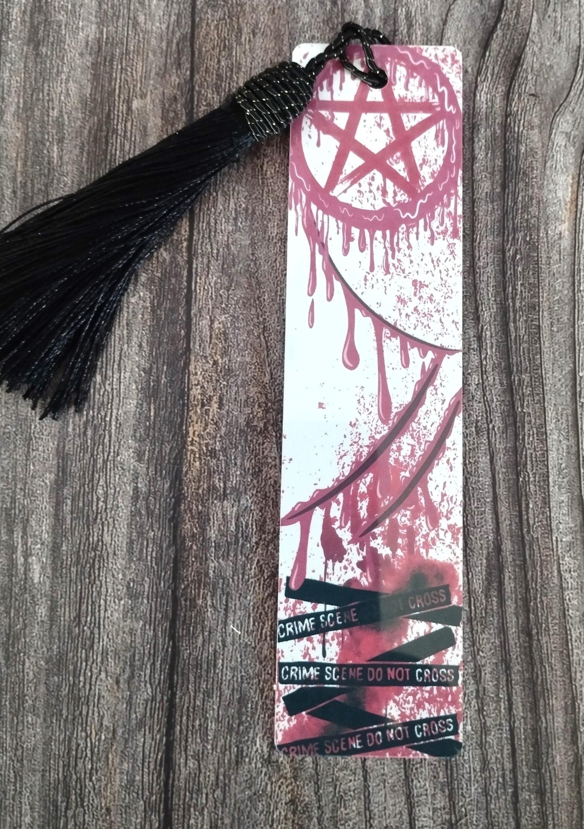 Horror Bookmark, Crime Bookmark,Metal bookmark