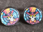 Gothic Skull Cufflinks, Gift for Goth