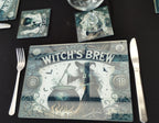 Witch Glass Placemat & Chopping Board - Halloween Kitchen Decor