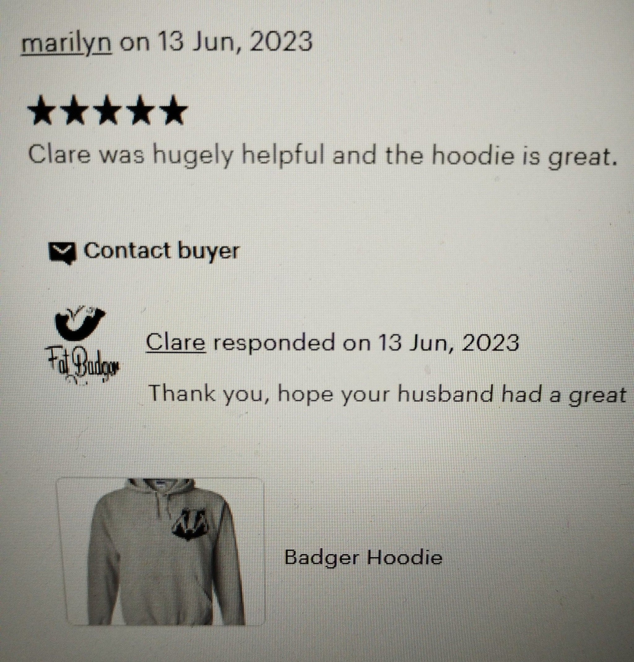 Badger Hoodie Unisex
