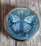 Butterfly Pill Tin,  Gothic Pill Box,