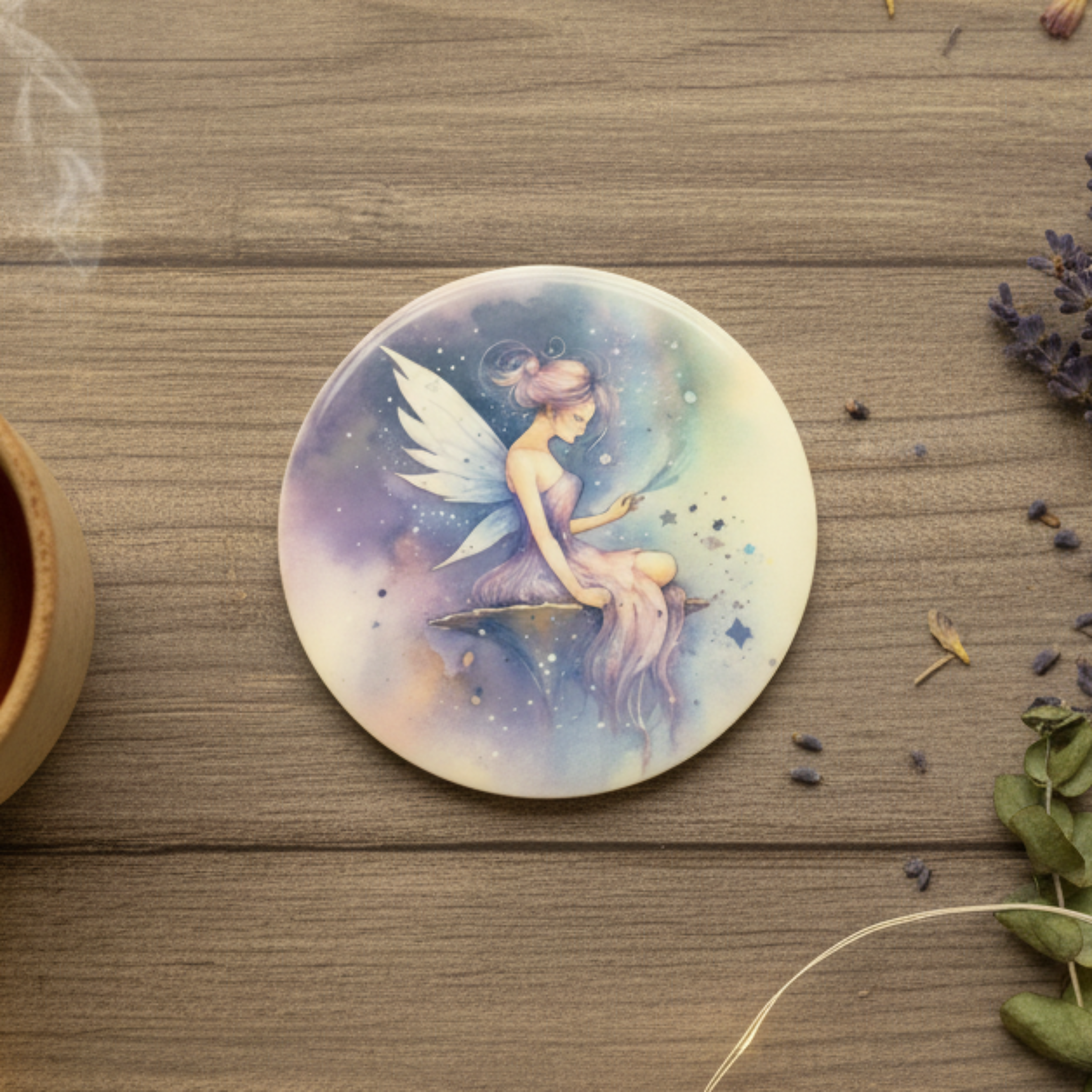 Fairy Coaster Top-Down Lifestyle Image
