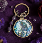 Fairy Keyring with Amethyst Crystals lifestyle